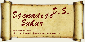 Đenadije Sukur vizit kartica